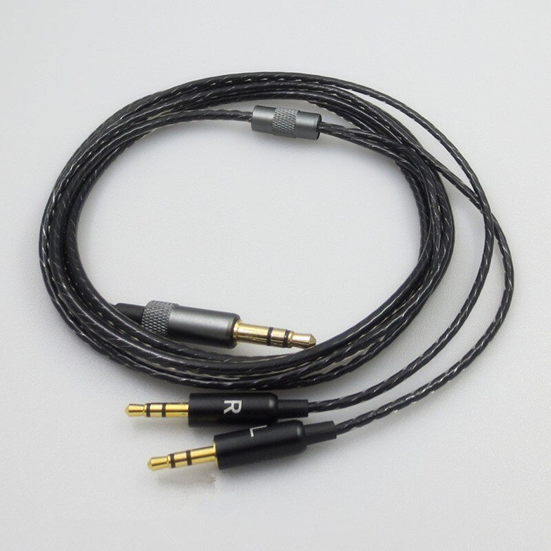 Black Nylon Audio Cable For Sol Republic V8 V10 V12 X3 Tracks HD Headphones 1.2M 
