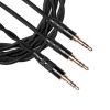 Headphone 1 to 2 Jack 3.5/2.5/4.4mm Balance Black Aux Cable Speaker Wire