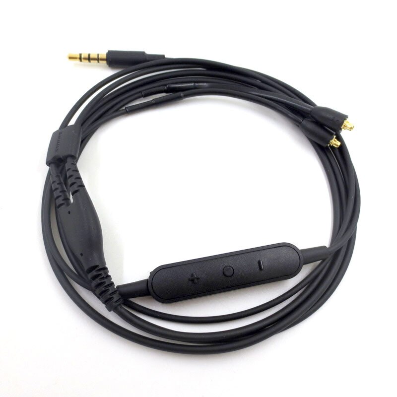 MMCX Cable Shure RMCE-UNI SE215 SE535 SE848 Headphones Microphone Control Cord 120cm