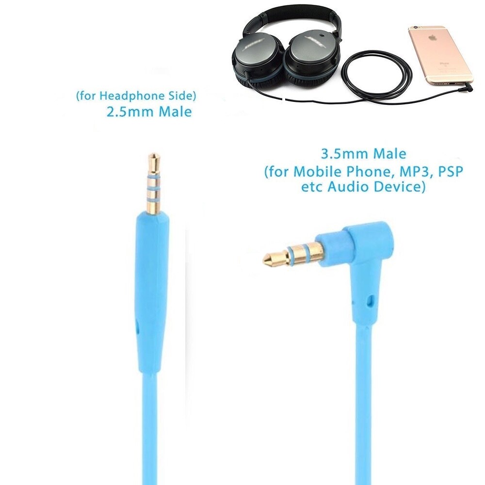 2.5 to 3.5 mm Audio Cable Bose Quiet Comfort 25 QC25 SoundTrue OE2 OE2i AE2 AE2i Headphones 1.4 M