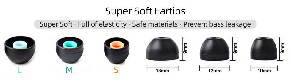 Ear Tips Silicone Buds NX7 MK3 ASX ZSN ZS10 Pro ZSX Earphone Sleeves S M L