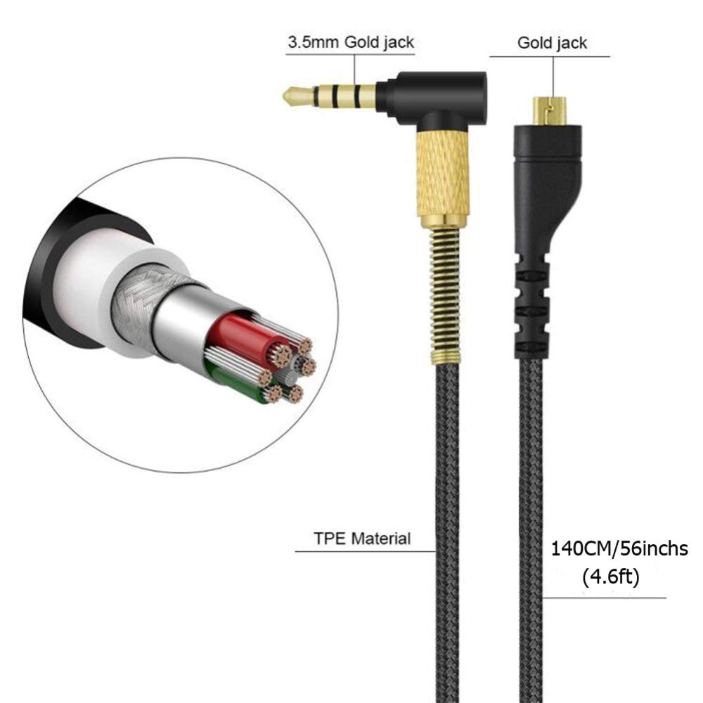 Audio 3.5mm Cable SteelSeries Arctis 3 5 7 Pro Wired Wireless Gaming Headphones Audio 3.5mm Cable SteelSeries Arctis 3 5 7 Pro Wired Wireless Gaming Headphones
