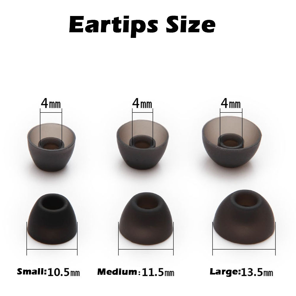 TWS Silicone Eartips for Edifier HECATE GT4 Ear buds In Ear Tips