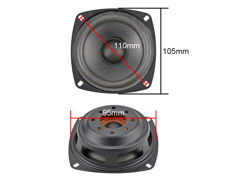 Speaker Driver Unit 95 MM 105mm Bass Radiator Woofer ALTEC 4 / 5 INCH Subwoofer Speaker Driver Unit 95 MM 105mm Bass Radiator Woofer ALTEC 4 / 5 INCH Subwoofer