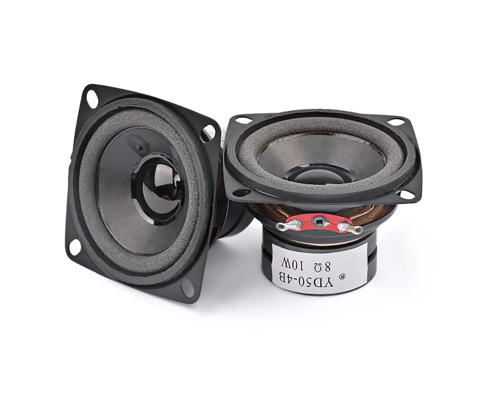 2Pcs Audio Speaker 8 Ohm 10W Mini Loudspeaker BT Driver Unit 53mm 45mm