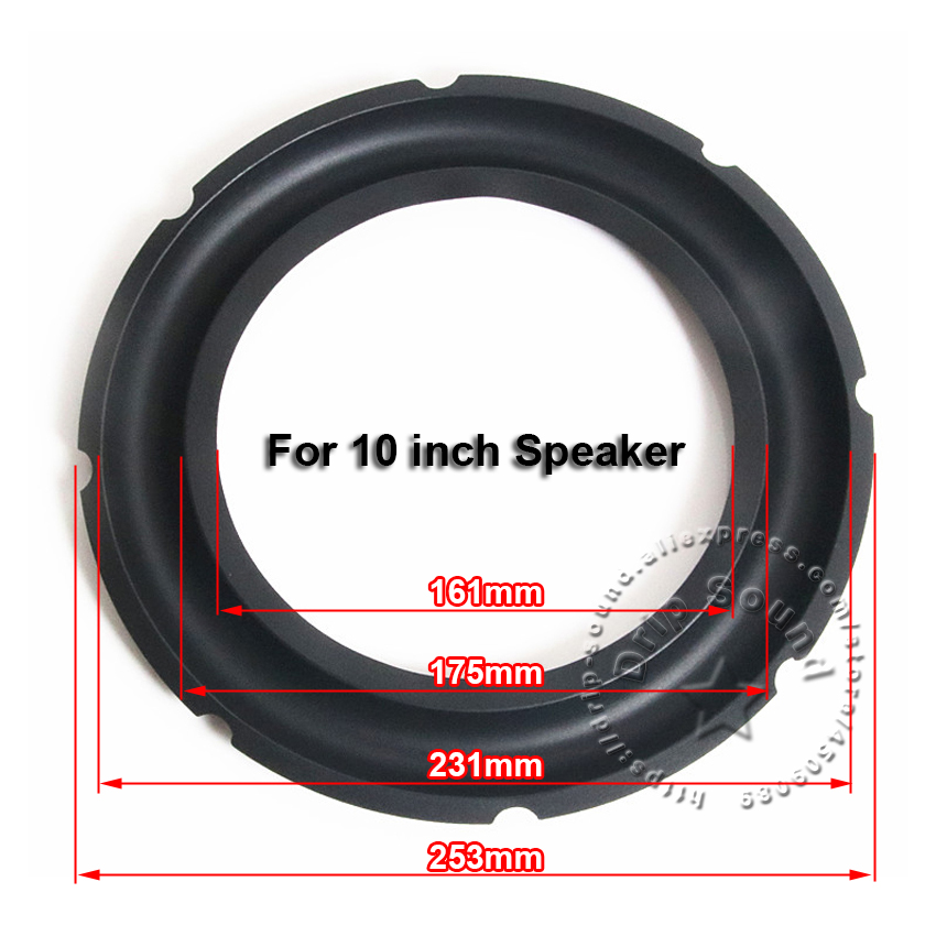 8/10/12 Inch Audio Speaker Rubber Edge Bass Folding Ring Subwoofer Circle