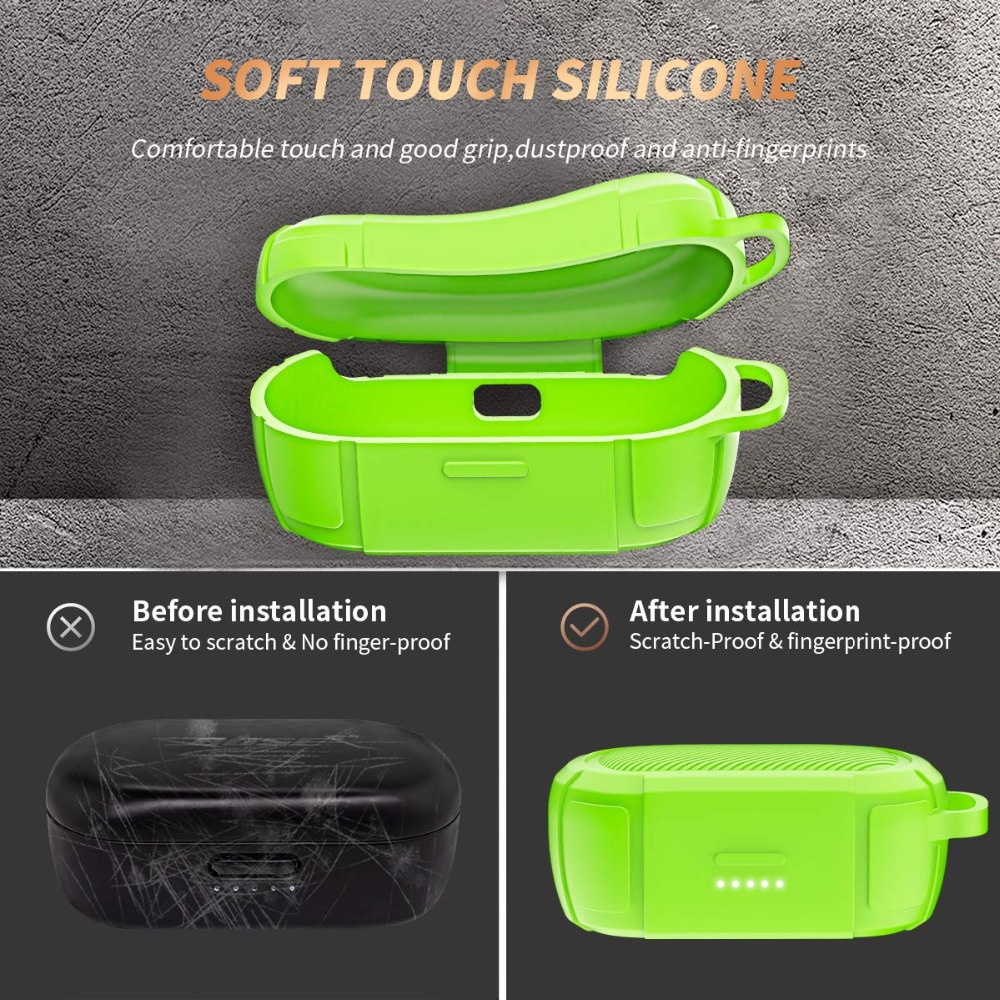 Silicone Case Cover Bose QuietComfort Wireless Earphones Dustproof Shockproof Protective Bag Silicone Case Cover Bose QuietComfort Wireless Earphones Dustproof Shockproof Protective Bag