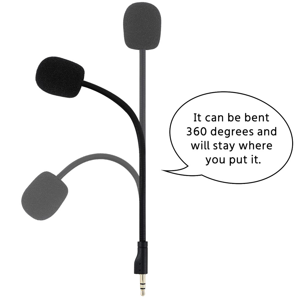 G Pro X 3.5mm Microphone for Logitech G Pro X Gaming Headset Boom Mic