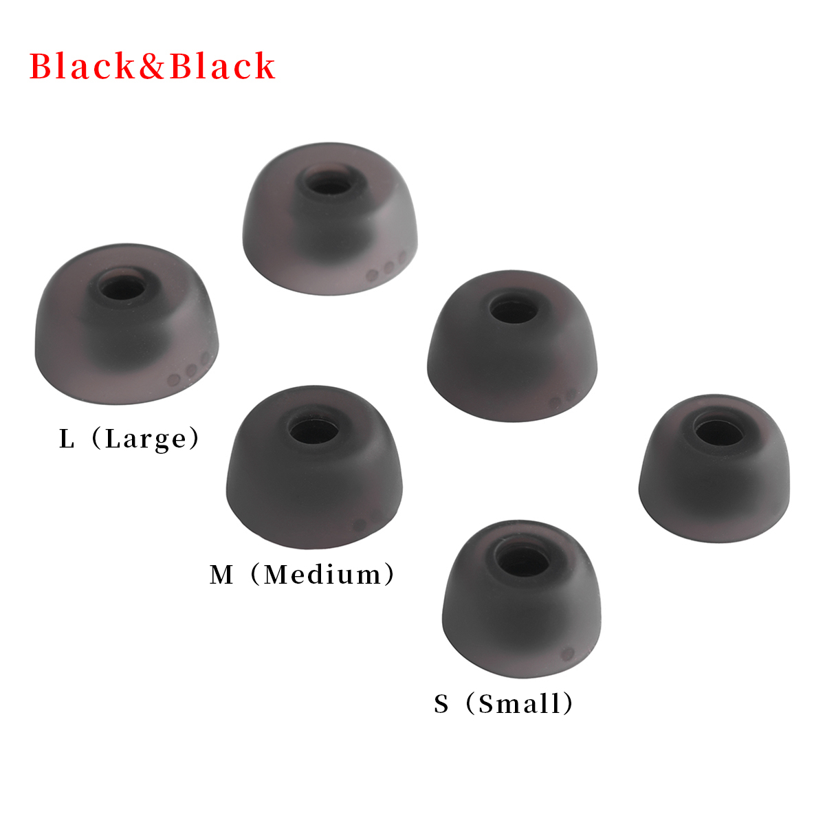 Silicone Ear Tips QCY T1 T13 T2 T5 QCY T17s E10 ZS10PRO / Jabra Elite 75t 65t Earplugs 6Pcs 4-5mm S M L Silicone Ear Tips QCY T1 T13 T2 T5 QCY T17s E10 ZS10PRO / Jabra Elite 75t 65t Earplugs 6Pcs 4-5mm S M L