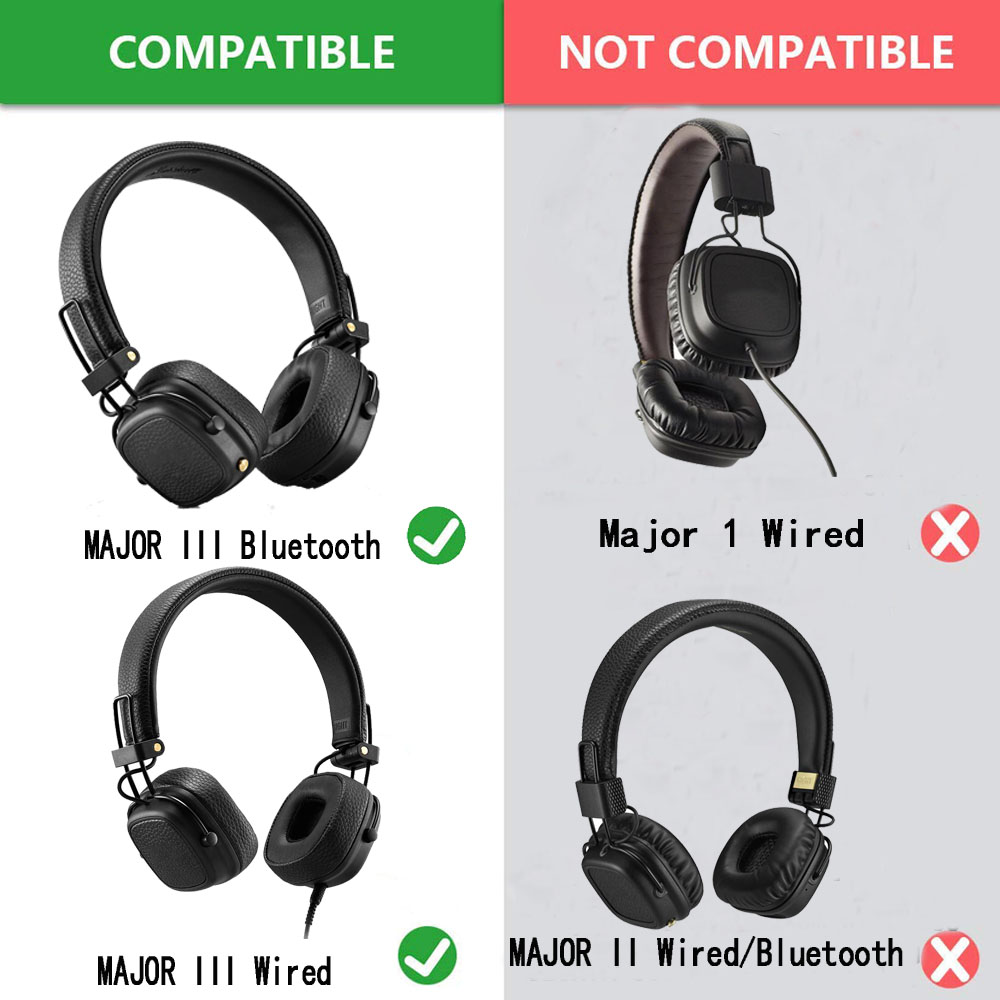 Headband Marshall MAJOR III Major3 Wired Wireless Headphone Head band Cushion Cover