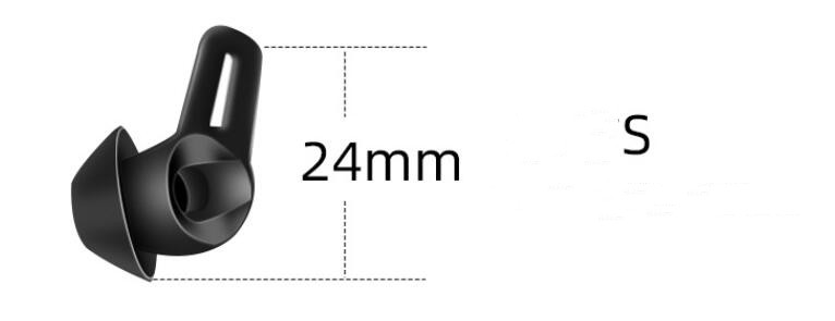 Silicone Ear Tips Freelace pro Wire Earphones Ear Buds Sleeves - L M S 6Pcs