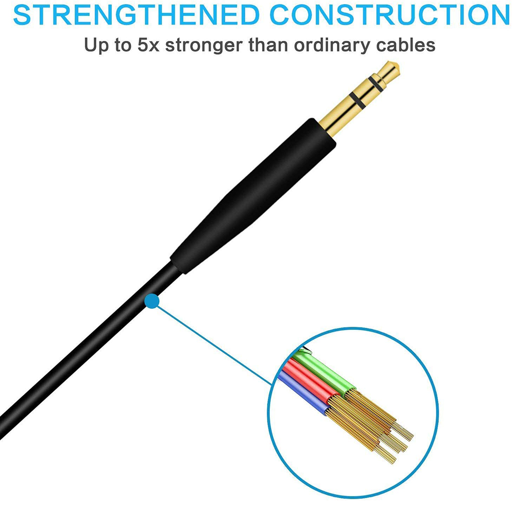 3.5 to 2.5 mm Audio Cable Microphone Vol Control - Bose Quiet Comfort QC 45 35 25 QC45 QC35 QC25 700 NC700 OE2 OE2I On Ear Headphones 3.5 to 2.5 mm Audio Cable Microphone Vol Control - Bose Quiet Comfort QC 45 35 25 QC45 QC35 QC25 700 NC700 OE2 OE2I On Ear Headphones