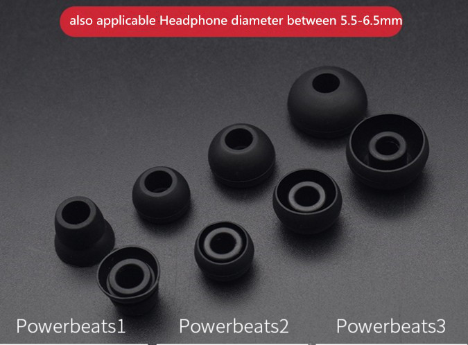 Silicone Ear Tips Powerbeats 1 2 3 Wireless Beats Stereo Headphones Earbuds Sleeves 4 Pairs S M L Silicone Ear Tips Powerbeats 1 2 3 Wireless Beats Stereo Headphones Earbuds Sleeves 4 Pairs S M L