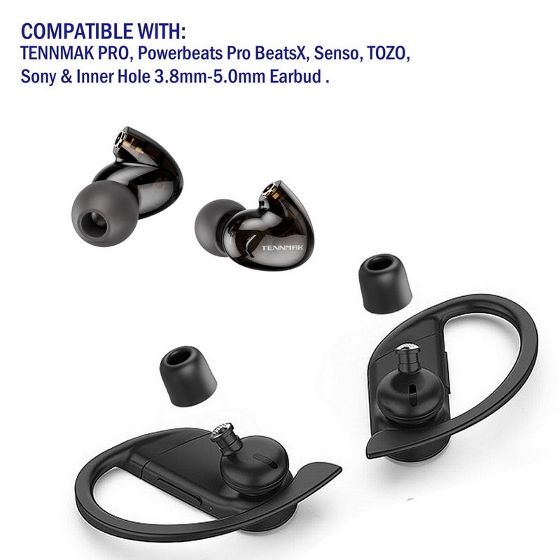Ear tips Powerbeats Pro Tennmak Pro Sony Senso Tozo Beatsx 14pcs Silicone Foam Earbuds Plugs Ear tips Powerbeats Pro Tennmak Pro Sony Senso Tozo Beatsx 14pcs Silicone Foam Earbuds Plugs