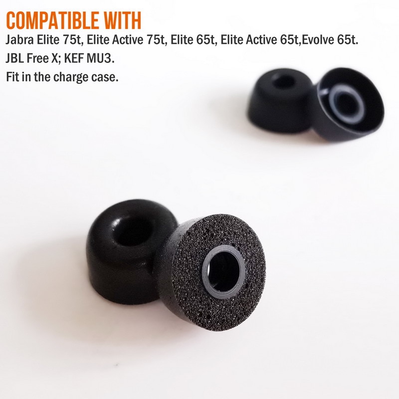 Ear tips Jabra Elite 65t 75t Elite Active 65t 75t / LG HBS FN6 12pcs Silicone Earbuds Plugs Sleeves Ear tips Jabra Elite 65t 75t Elite Active 65t 75t / LG HBS FN6 12pcs Silicone Earbuds Plugs Sleeves