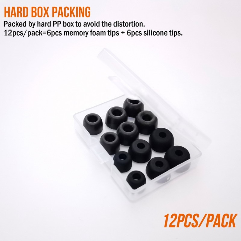 Ear tips Jabra Elite 65t 75t Elite Active 65t 75t / LG HBS FN6 12pcs Silicone Earbuds Plugs Sleeves Ear tips Jabra Elite 65t 75t Elite Active 65t 75t / LG HBS FN6 12pcs Silicone Earbuds Plugs Sleeves