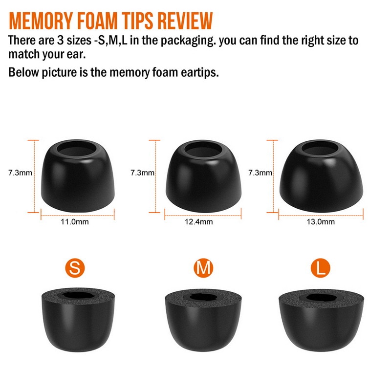 Ear tips Jabra Elite 65t 75t Elite Active 65t 75t / LG HBS FN6 12pcs Silicone Earbuds Plugs Sleeves Ear tips Jabra Elite 65t 75t Elite Active 65t 75t / LG HBS FN6 12pcs Silicone Earbuds Plugs Sleeves