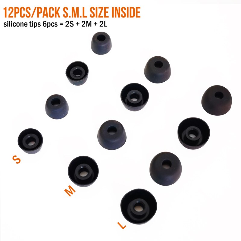 Ear tips Edifier NeoBuds Pro / NB2 Pro / TWS1 Pro / EarFun Air Pro 12pcs Sleeves Earbuds