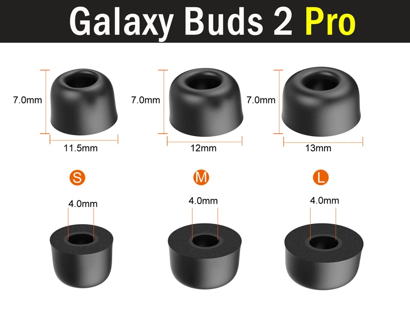 Foam Ear tips Samsung Galaxy Buds 2 / Galaxy Buds 2 Pro / Plus / B&O E8/ Liberty Air+ Earbuds Plugs Sleeves Foam Ear tips Samsung Galaxy Buds 2 / Galaxy Buds 2 Pro / Plus / B&O E8/ Liberty Air+ Earbuds Plugs Sleeves