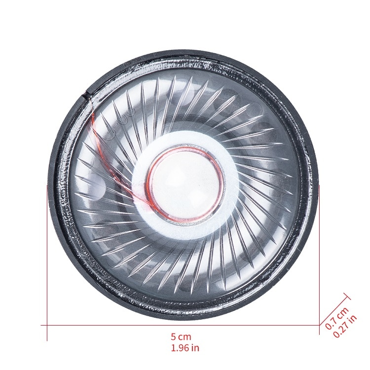 50mm Headphone Speaker Unit Headset Driver 32ohm 112db Loundspeaker