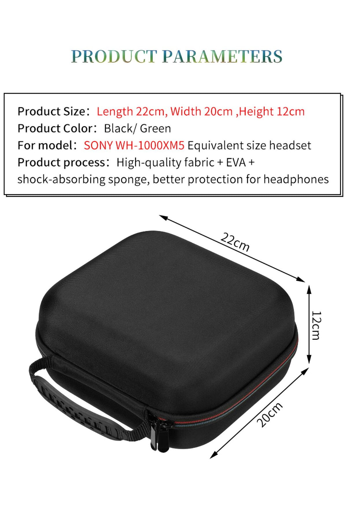 Hard EVA Case Bag for Sony WH-1000XM5 1000XM4 WH-1000XM3 Headphone Cover Hard EVA Case Bag for Sony WH-1000XM5 1000XM4 WH-1000XM3 Headphone Cover
