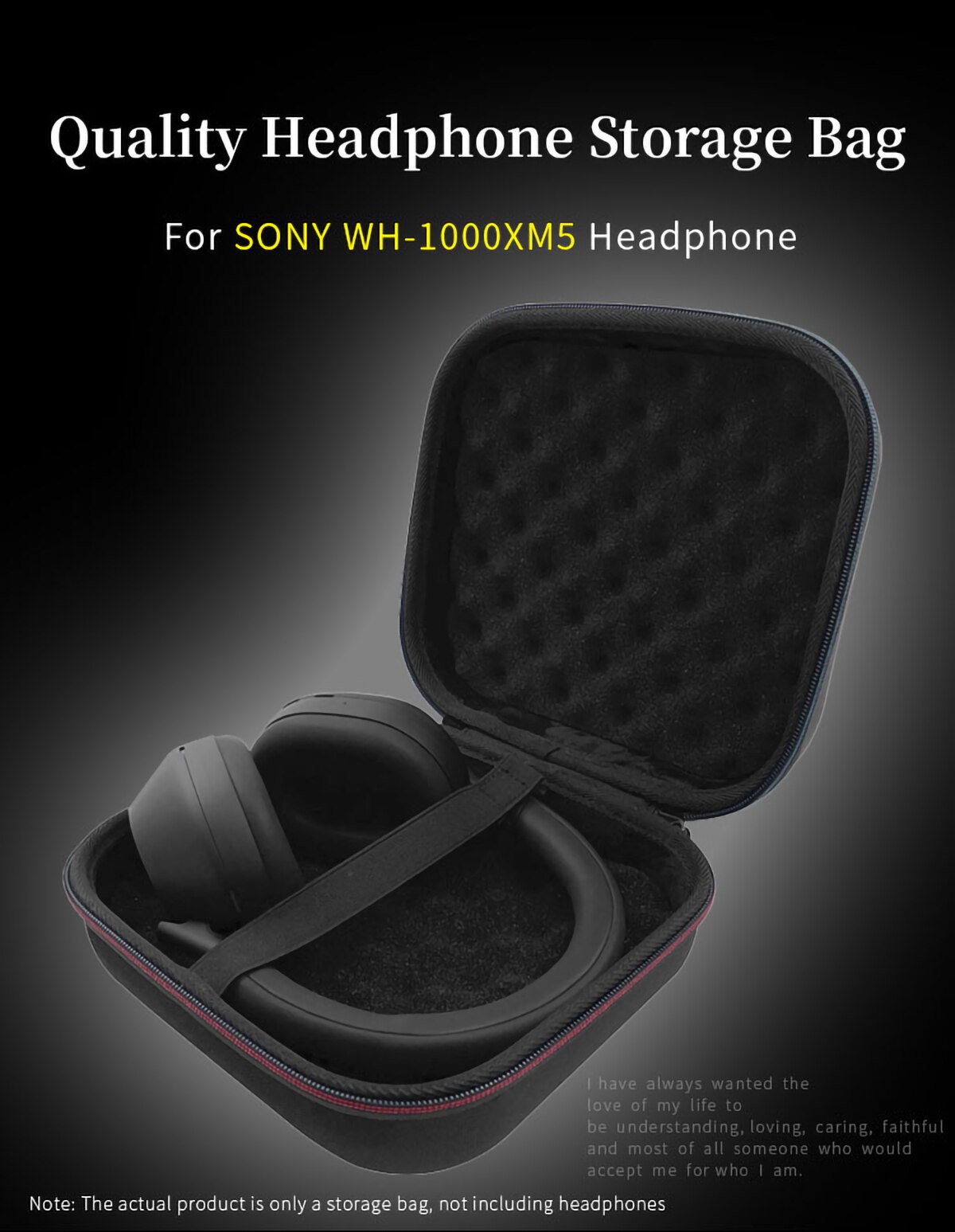 Hard EVA Case Bag for Sony WH-1000XM5 1000XM4 WH-1000XM3 Headphone Cover Hard EVA Case Bag for Sony WH-1000XM5 1000XM4 WH-1000XM3 Headphone Cover