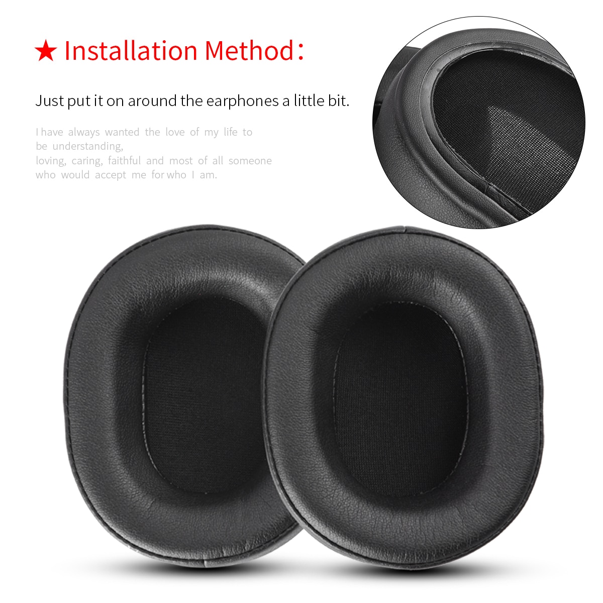 Ear Pads Audio-Technica ATH-WS660BT Headphone Cushion Sponge Cover Earmuffs Ear Pads Audio-Technica ATH-WS660BT Headphone Cushion Sponge Cover Earmuffs