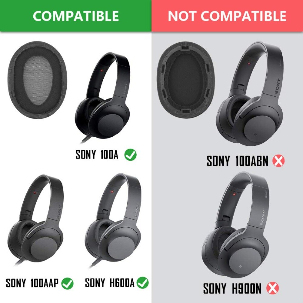 Ear Pads Sony MDR-100A MDR-100AAP MDR-H600A MDR 100A 100AAP H600A Cushion Cover Leather Foam Ear Pads Sony MDR-100A MDR-100AAP MDR-H600A MDR 100A 100AAP H600A Cushion Cover Leather Foam