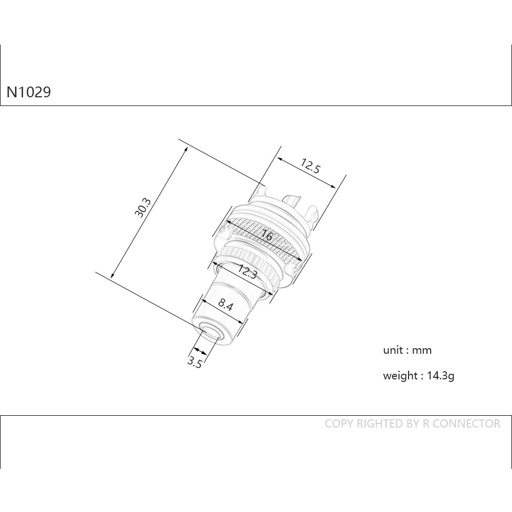 CMC RCA Female Terminal Jack Socket AV Audio Video Connector N1029 Adapter