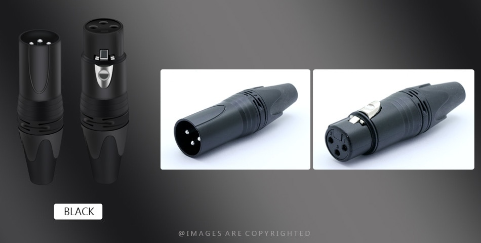 3Pins XLR Connector Microphone Plug Female Jack + Male Adapter MIC Wire 3Pins XLR Connector Microphone Plug Female Jack + Male Adapter MIC Wire