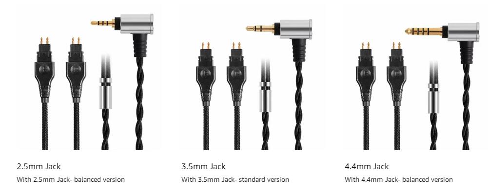 4.4 - 2.5 mm Balanced Audio Headphone Cable Sennheiser HD650 HD600 HD660S HD580 HD545 HD535