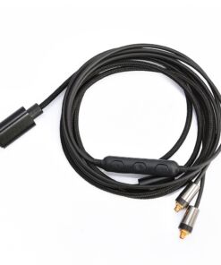 Alternative view of MMCX Headphone Cable TYPE-C Audio Cable Volume Control HiFi Earphone Line Shure SE215 SE315 SE535 SE846