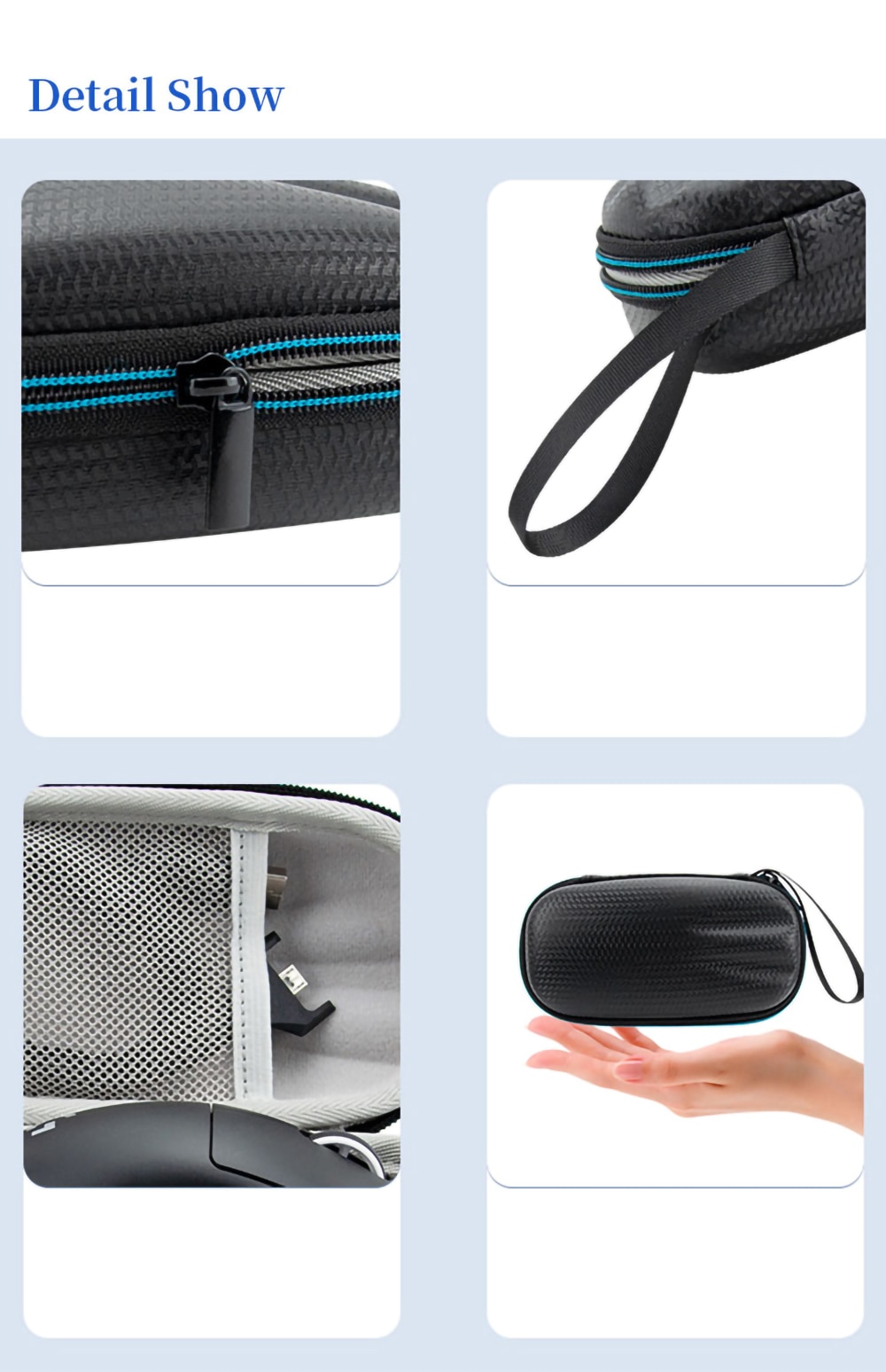 Hard EVA Storage Bags for Logitech GPW 1/2 Generation Wireless Mouse Portable Box for GPW 1/2nd Gen Mice Travel Carrying Case Hard EVA Storage Bags for Logitech GPW 1/2 Generation Wireless Mouse Portable Box for GPW 1/2nd Gen Mice Travel Carrying Case