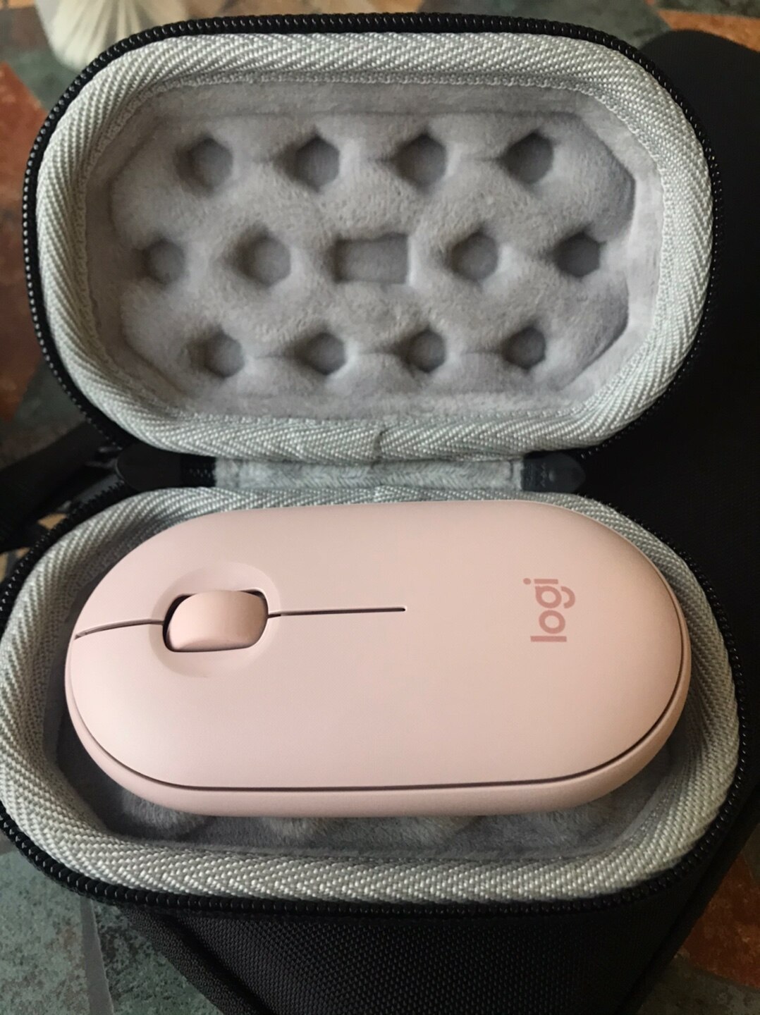 Portable Protective Bag Carrying Case for Logitech Pebble Mouse Storage Box