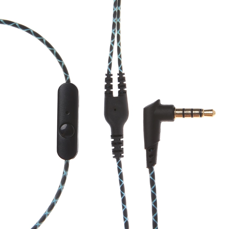 3.5mm Bended Earphone Maintenance Wire DIY Headphone Replacement Cord With Mic 3.5mm Bended Earphone Maintenance Wire DIY Headphone Replacement Cord With Mic