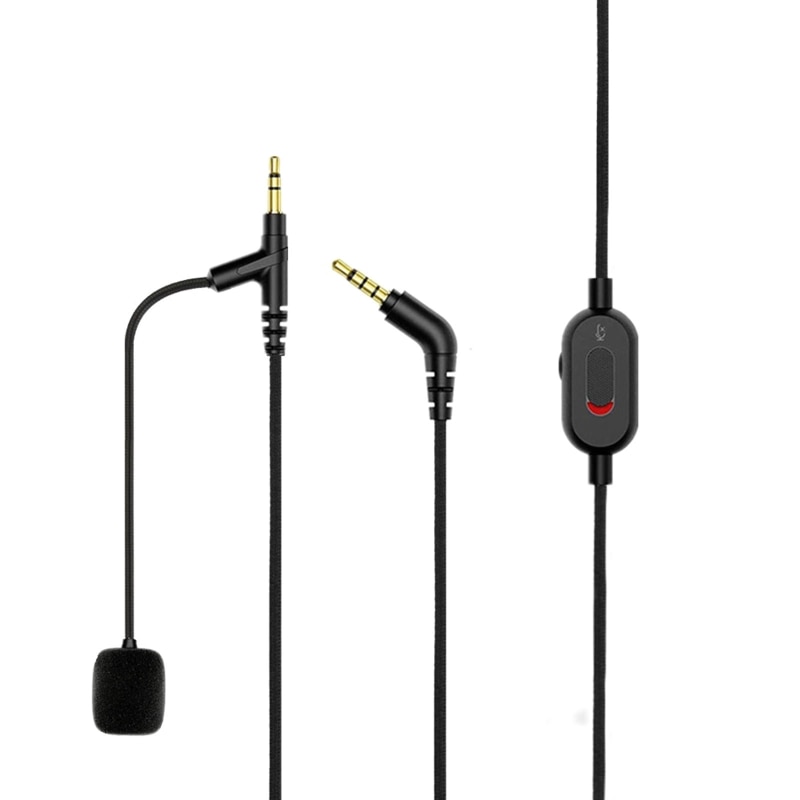 3.5mm Male Volume Boom Mic Cable For SONY WH-1000XM4/1000XM3 Audio ClearSpeak Universal Cable With Boom Microphone Cords