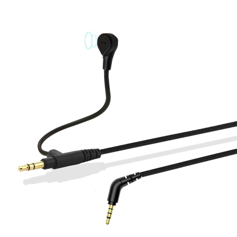 3.5mm Male Volume Boom Mic Cable For SONY WH-1000XM4/1000XM3 Audio ClearSpeak Universal Cable With Boom Microphone Cords