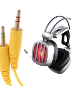 Alternative view of Extension Cable headset extend cord for steelseries siberia v2 gaming headphone length 2m 3.5 mm headphone splitter