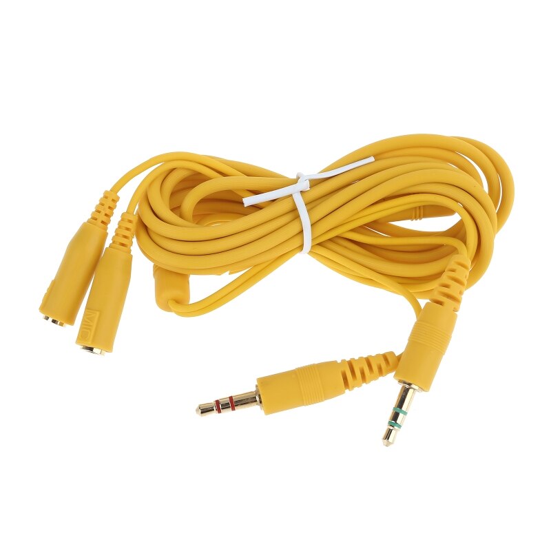 Extension Cable headset extend cord for steelseries siberia v2 gaming headphone length 2m with 3.5 mm headphone splitter Extension Cable headset extend cord for steelseries siberia v2 gaming headphone length 2m with 3.5 mm headphone splitter