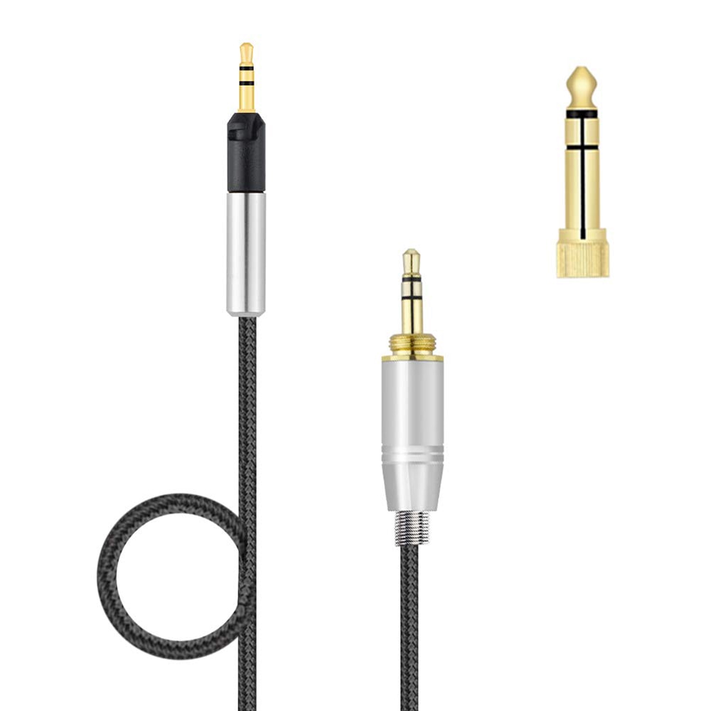 6.35mm Aux OFC Replacement Nylon Braided Cable Extension Cord for Audio Technica ATH-M70X ATH-M60X ATH-M50X ATH-M40X Headphones 6.35mm Aux OFC Replacement Nylon Braided Cable Extension Cord for Audio Technica ATH-M70X ATH-M60X ATH-M50X ATH-M40X Headphones