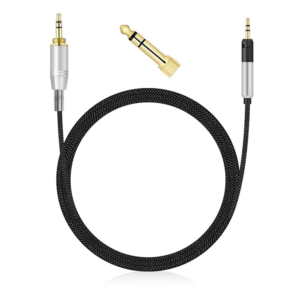6.35mm Aux OFC Replacement Nylon Braided Cable Extension Cord for Audio Technica ATH-M70X ATH-M60X ATH-M50X ATH-M40X Headphones 6.35mm Aux OFC Replacement Nylon Braided Cable Extension Cord for Audio Technica ATH-M70X ATH-M60X ATH-M50X ATH-M40X Headphones