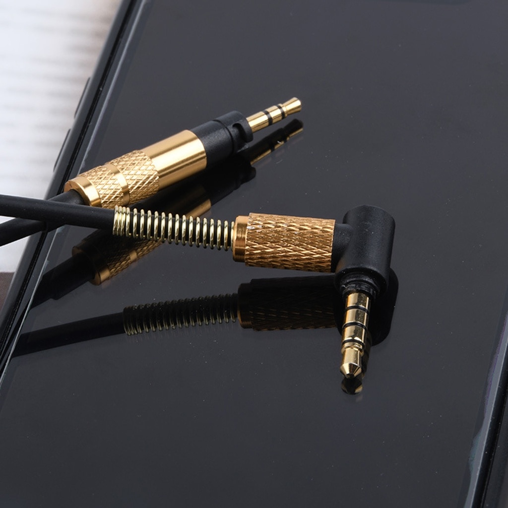OFC Replacement Spring Coiled Aux Cable Extension Cord for Sennheiser HD 4.30i 4.30G 4.40BT 4.50BTNC 400S 450BT 458BT Headphones