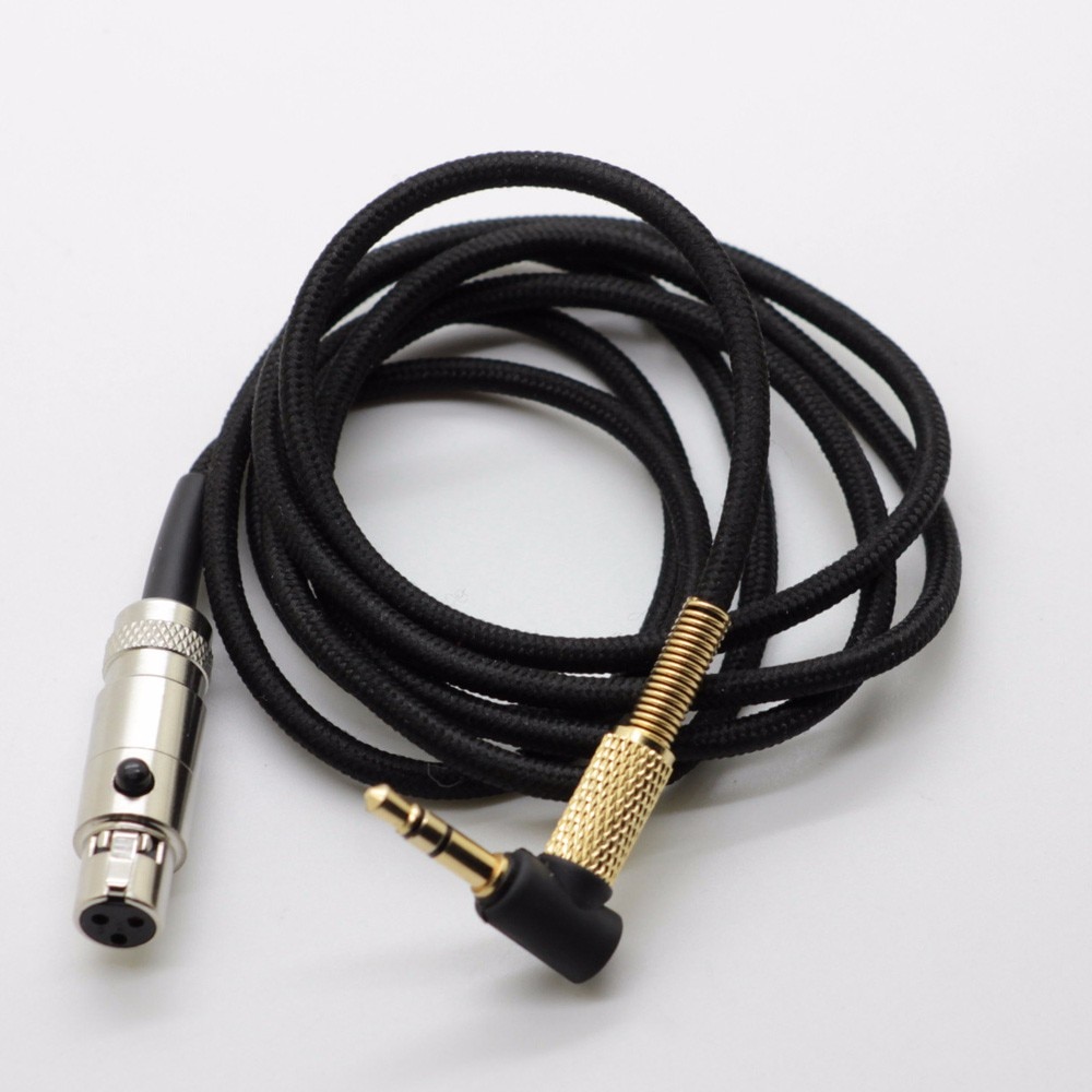 OFC Replacement Mini XLR Nylon Braided Cable Extension Cord For AKG M220 K175 K182 MKII K240S K371 K267 Tiesto Headphones