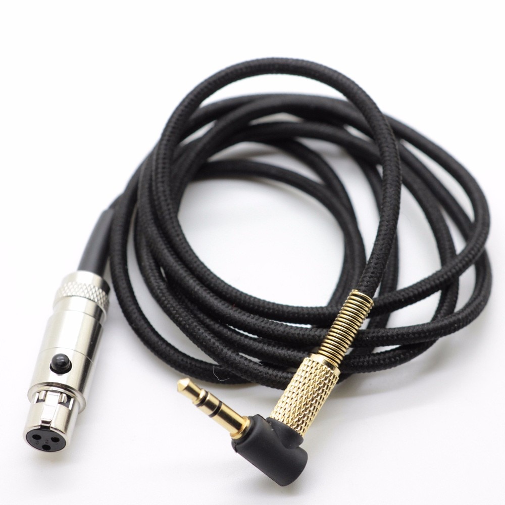 OFC Replacement Mini XLR Nylon Braided Cable Extension Cord For AKG M220 K175 K182 MKII K240S K371 K267 Tiesto Headphones
