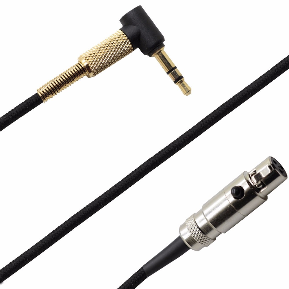 OFC Replacement Mini XLR Nylon Braided Cable Extension Cord For AKG M220 K175 K182 MKII K240S K371 K267 Tiesto Headphones