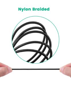 Alternative view of OFC Nylon Braided Aux Cable Extension Cord For Alienware AW310H AW510H AW988 Headsets Mic Mute Volume Control