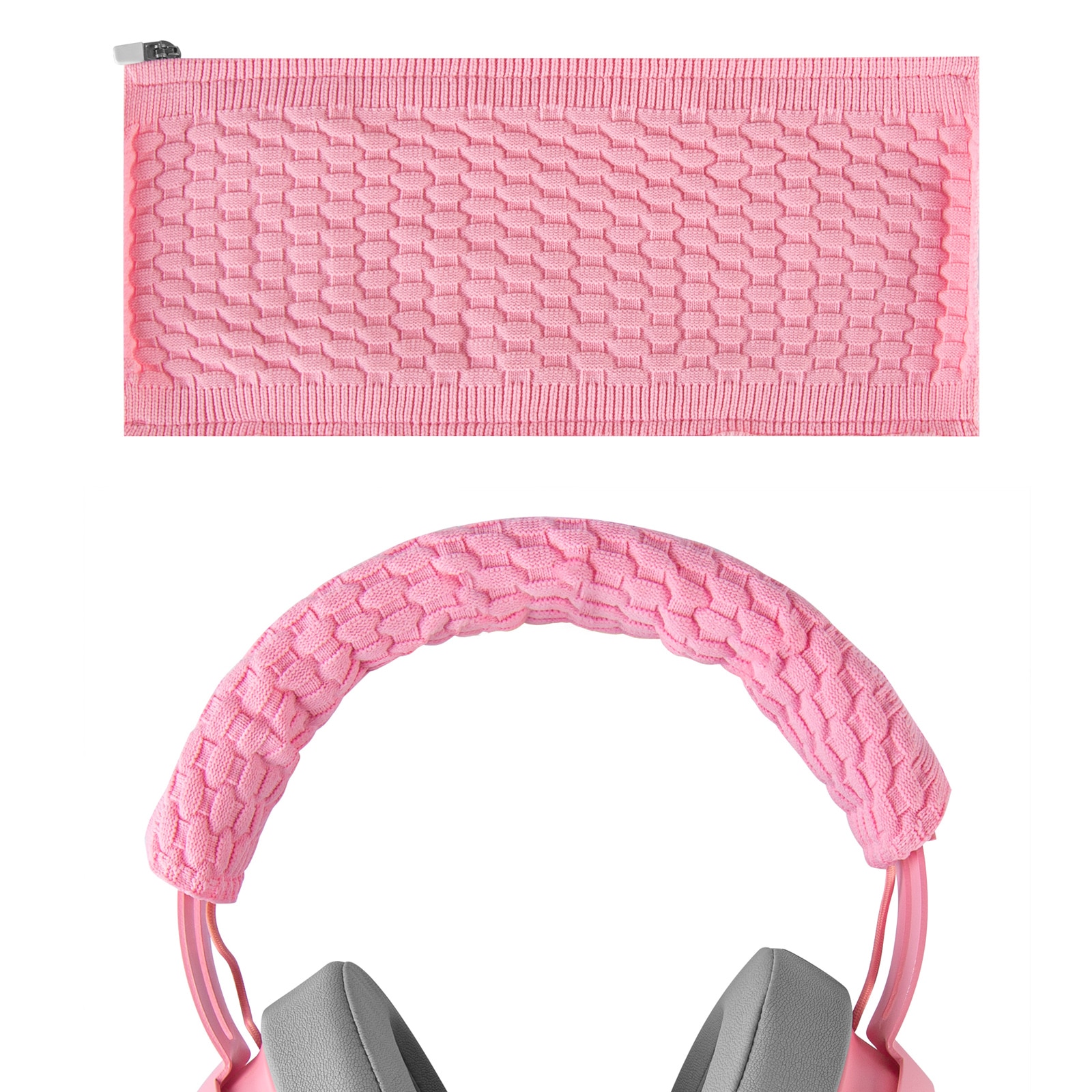 Flex Fabric Headband Cover For Razer Kraken Pro V2, 7.1 V2, Headphones Replacement Headband Cushion Repair Parts (Pink)
