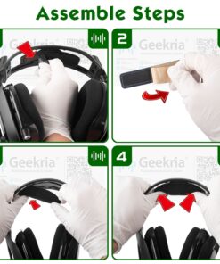 Velour Headphones Headband Pad, For Astro A40 A50 Band Headset Headband Cushion Cover (Black) - Image 5