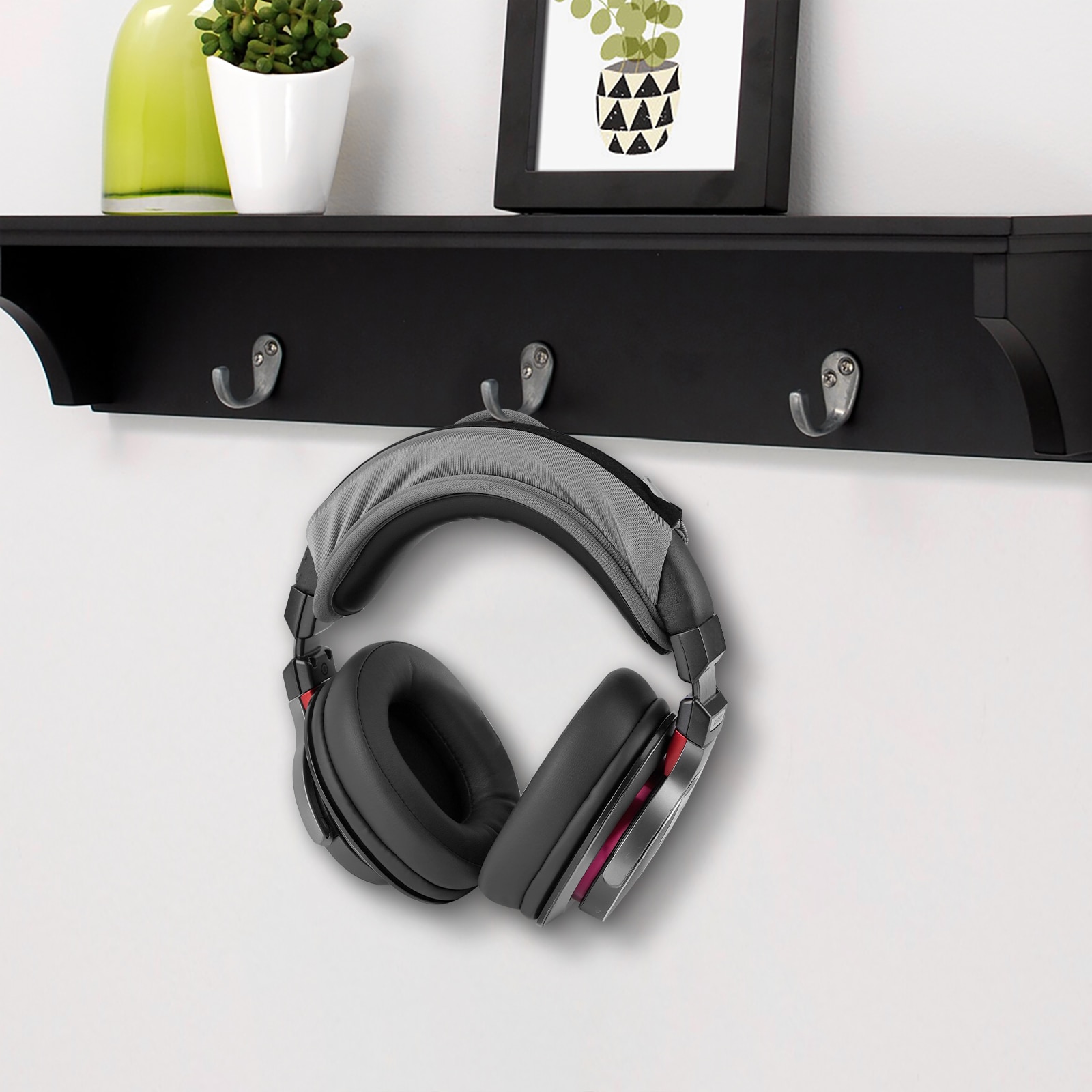 Headband For ATH JBL Razer Sony Sennheiser Headphones Large Hook and Loop Headband Cover Protector Cushion with Zipper