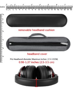 Alternative view of Headband For ATH JBL Razer Sony Sennheiser Headphones Large Hook and Loop Headband Cover Protector Cushion Zipper